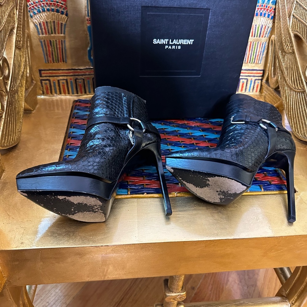 Ysl 37 Python Heels - image 4